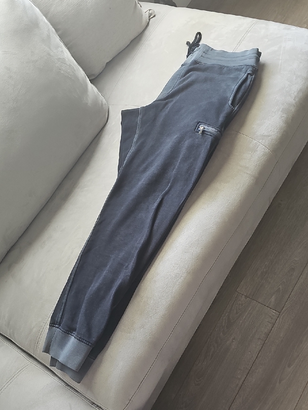 Cotton Citizen Charcoal Gray Fleece-Lined Joggers
